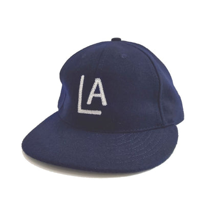 COOPERSTOWN BALL CAP / 1943 LOSANGELES ENGELES(CHAIN-STITCH) / WOOL NYLON / LEATHER STRAP / 2 COLOR / MADE IN USA
