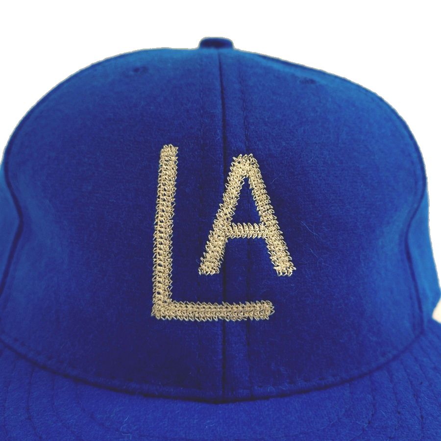 COOPERSTOWN BALL CAP / 1943 LOSANGELES ENGELES(CHAIN-STITCH) / WOOL NYLON / LEATHER STRAP / 2 COLOR / MADE IN USA