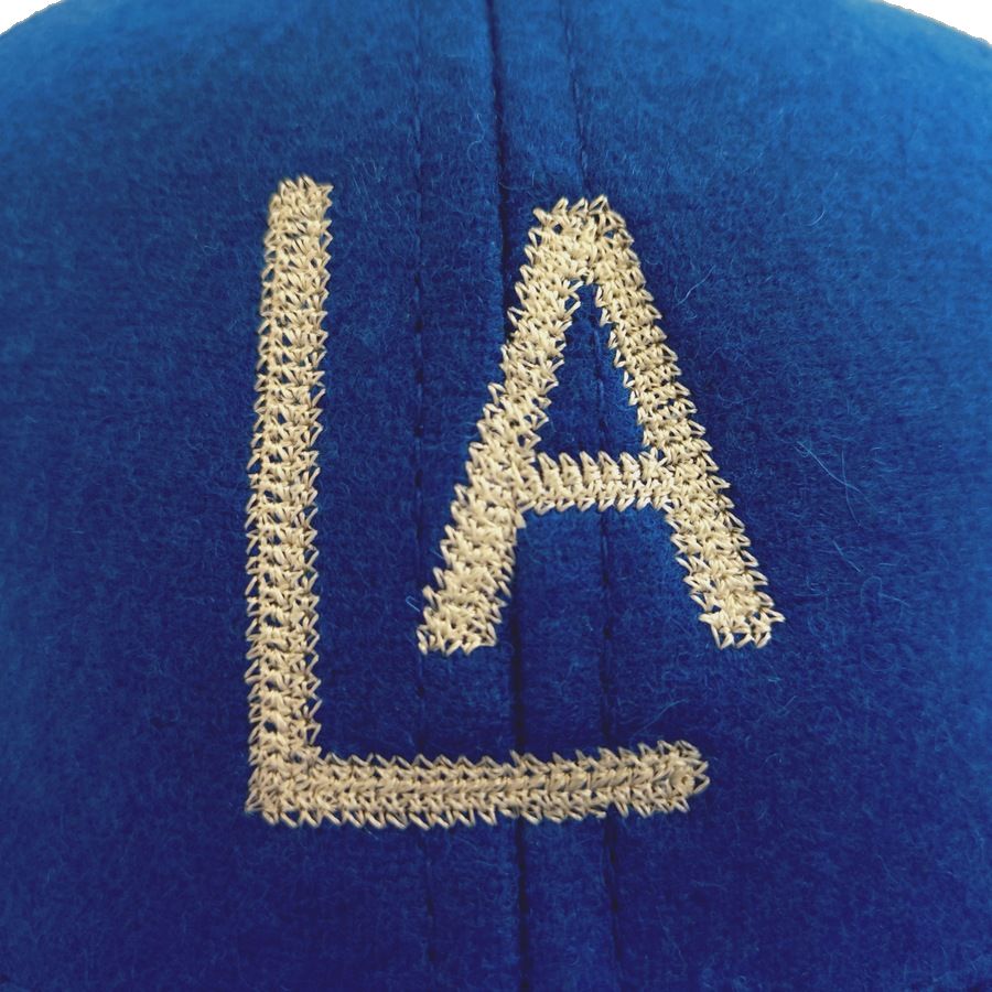 COOPERSTOWN BALL CAP / 1943 LOSANGELES ENGELES(CHAIN-STITCH) / WOOL NYLON / LEATHER STRAP / 2 COLOR / MADE IN USA