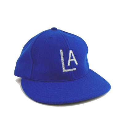 COOPERSTOWN BALL CAP / 1943 LOSANGELES ENGELES(CHAIN-STITCH) / WOOL NYLON / LEATHER STRAP / 2 COLOR / MADE IN USA