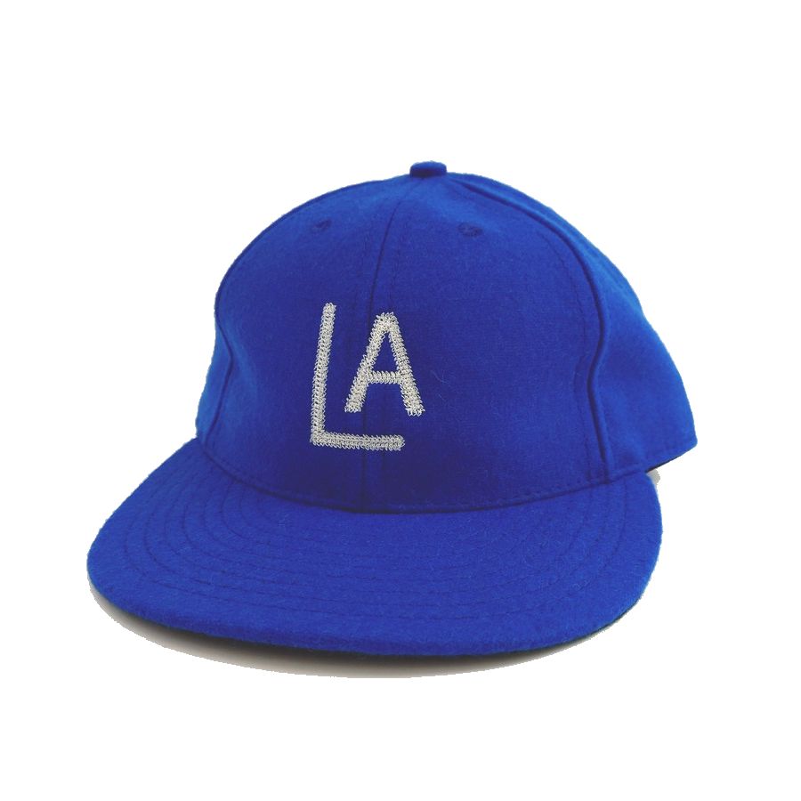 COOPERSTOWN BALL CAP / 1943 LOSANGELES ENGELES(CHAIN-STITCH) / WOOL NYLON / LEATHER STRAP / 2 COLOR / MADE IN USA