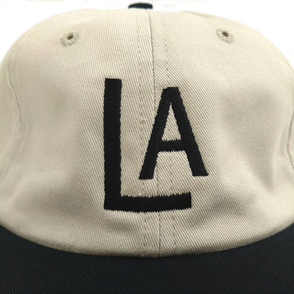 COOPERSTOWN BALL CAP / 1943 LOSANGELES ENGELES / STONE×BLACK / SPECIAL ORDER COLOR / MADE IN USA