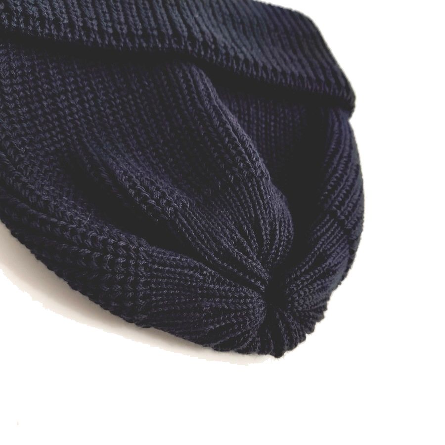 modAS / KNIT CAP / JUIST / BLACK / COTTON / MADE IN GERMANY
