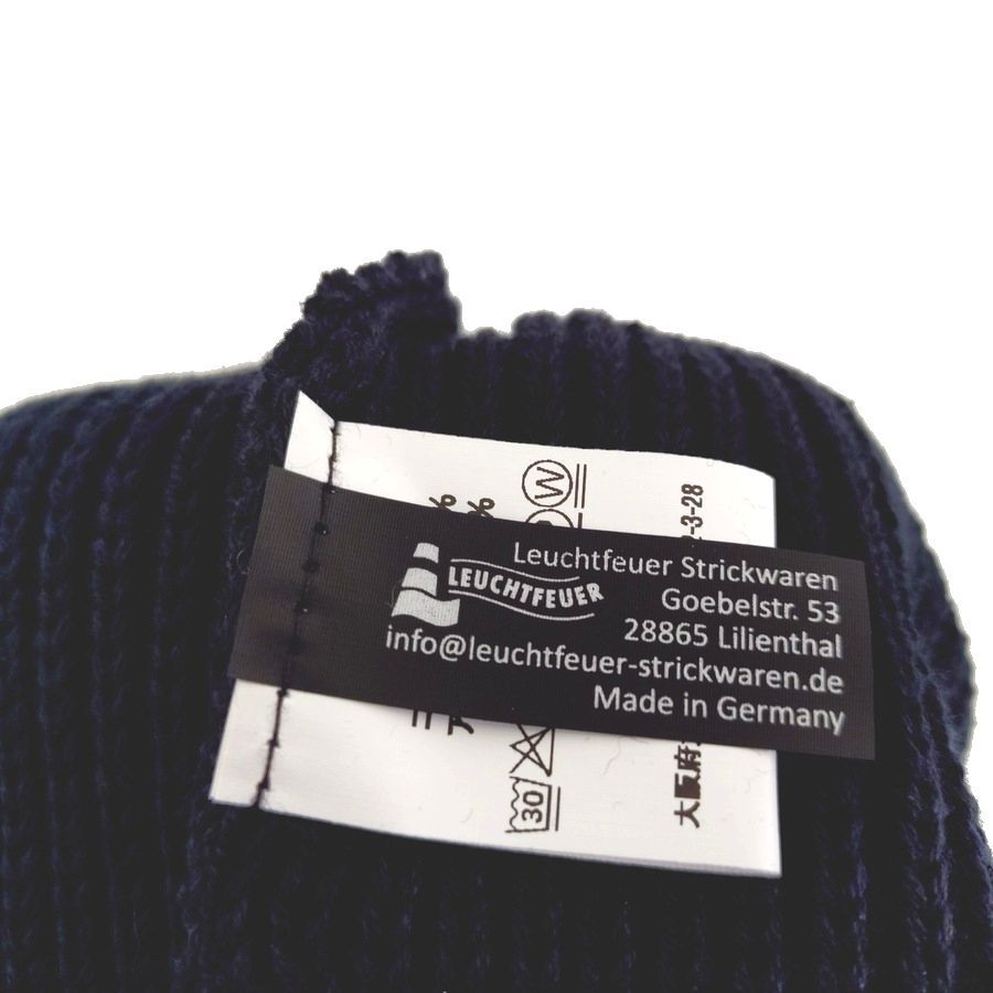 modAS / KNIT CAP / JUIST / BLACK / COTTON / MADE IN GERMANY