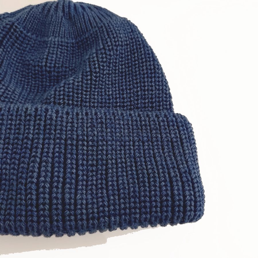 modAS / KNIT CAP / JUIST / DENIM / COTTON / MADE IN GERMANY