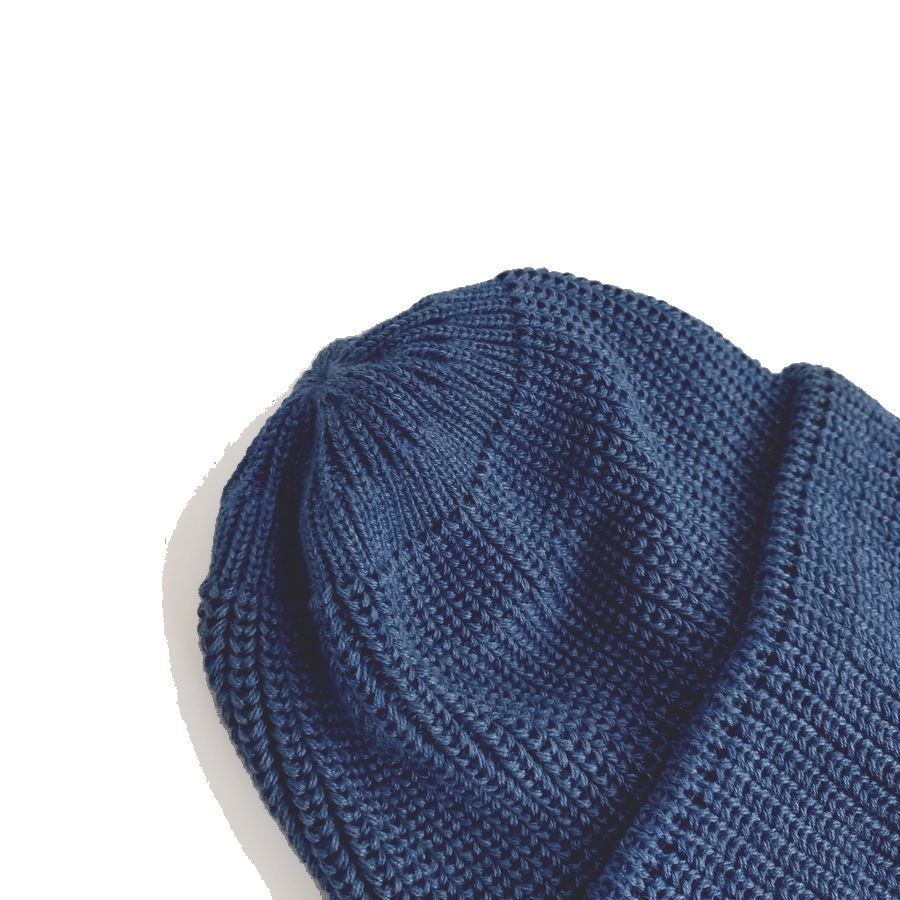 modAS / KNIT CAP / JUIST / DENIM / COTTON / MADE IN GERMANY