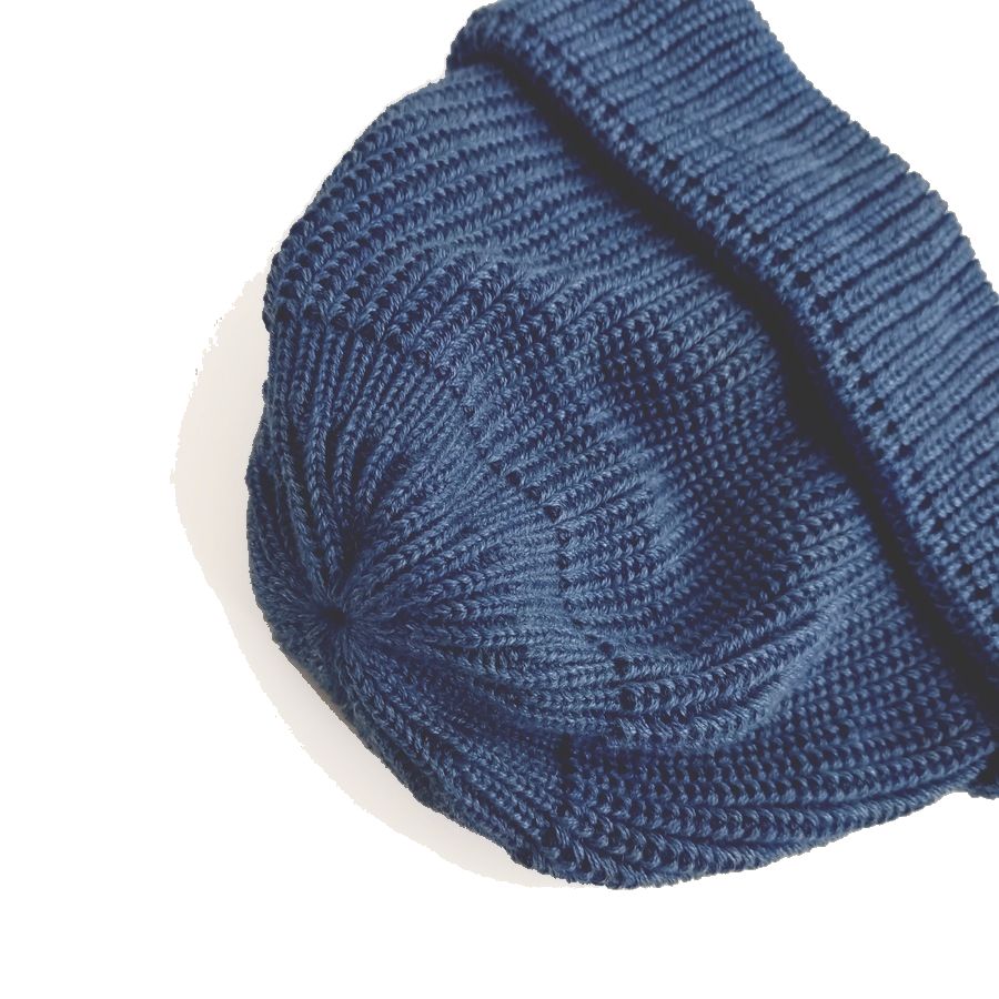 modAS / KNIT CAP / JUIST / DENIM / COTTON / MADE IN GERMANY