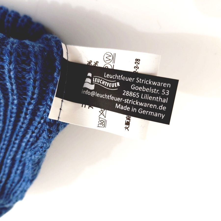 modAS / KNIT CAP / JUIST / DENIM / COTTON / MADE IN GERMANY