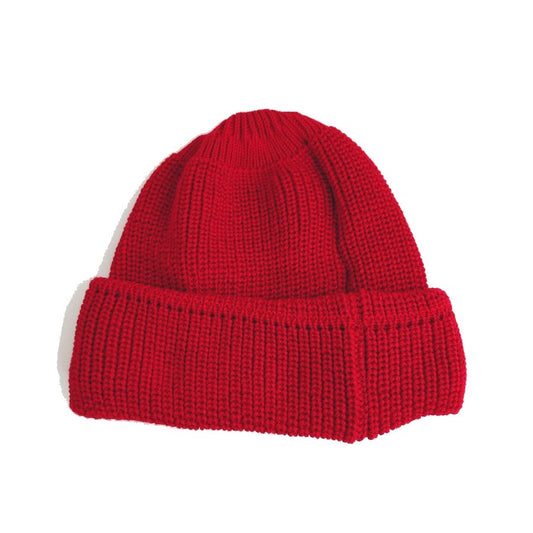 modAS / KNIT CAP / JUIST / RED / COTTON / MADE IN GERMANY