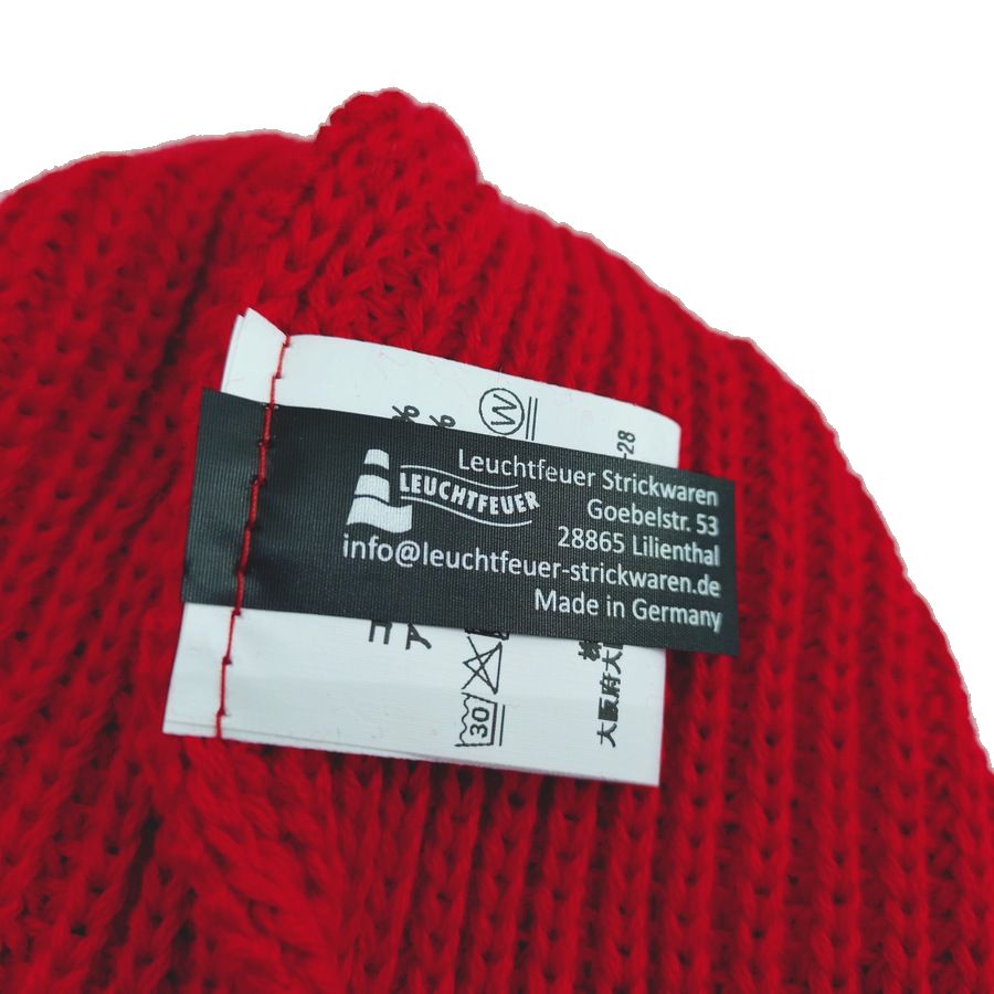 modAS / KNIT CAP / JUIST / RED / COTTON / MADE IN GERMANY