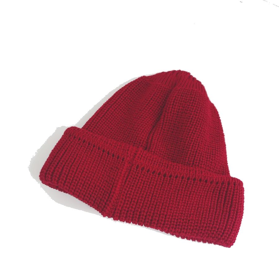 modAS / KNIT CAP / JUIST / RED / COTTON / MADE IN GERMANY