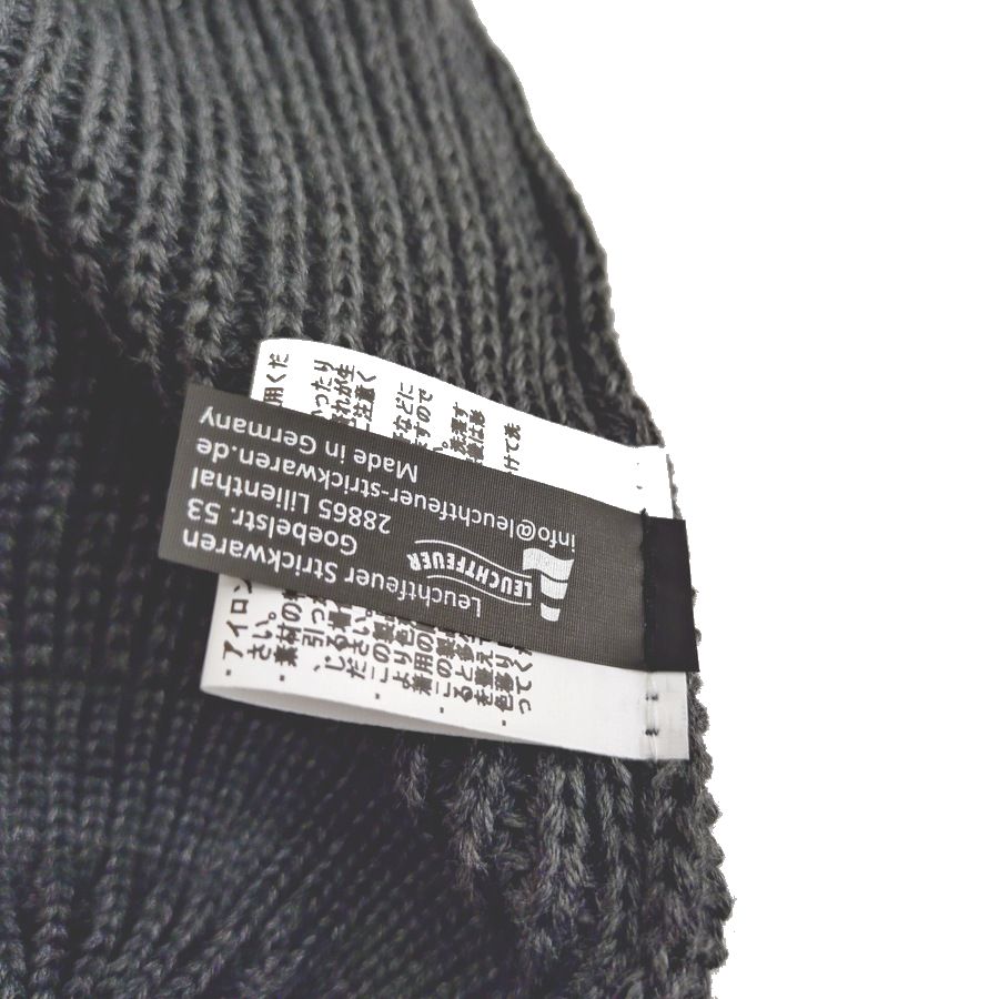 modAS / KNIT CAP / JUIST / GRAY / COTTON / MADE IN GERMANY