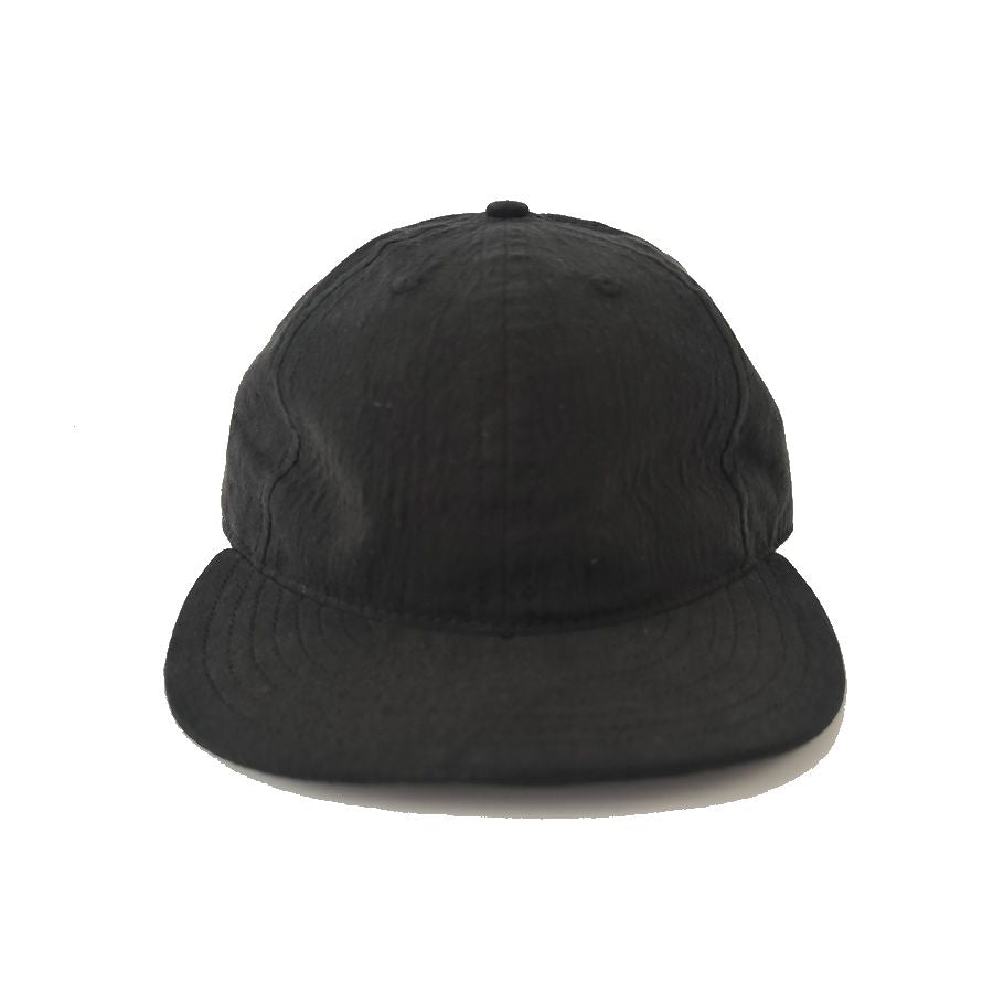 COOPERSTOWN BALL CAP / LINEN COTTON CAP / BLACK / SPECIAL ORDER MODEL / STRUCTURED / MADE IN USA