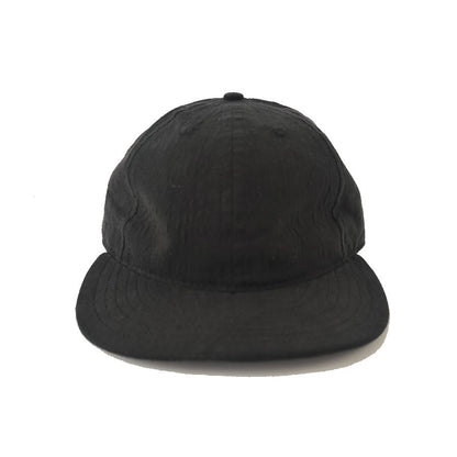 COOPERSTOWN BALL CAP / LINEN COTTON CAP / BLACK / SPECIAL ORDER MODEL / STRUCTURED / MADE IN USA