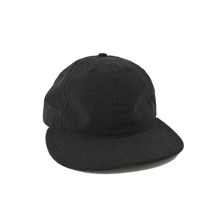 COOPERSTOWN BALL CAP / LINEN COTTON CAP / BLACK / SPECIAL ORDER MODEL / STRUCTURED / MADE IN USA