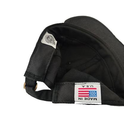 COOPERSTOWN BALL CAP / LINEN COTTON CAP / BLACK / SPECIAL ORDER MODEL / STRUCTURED / MADE IN USA