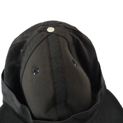 COOPERSTOWN BALL CAP / LINEN COTTON CAP / BLACK / SPECIAL ORDER MODEL / STRUCTURED / MADE IN USA