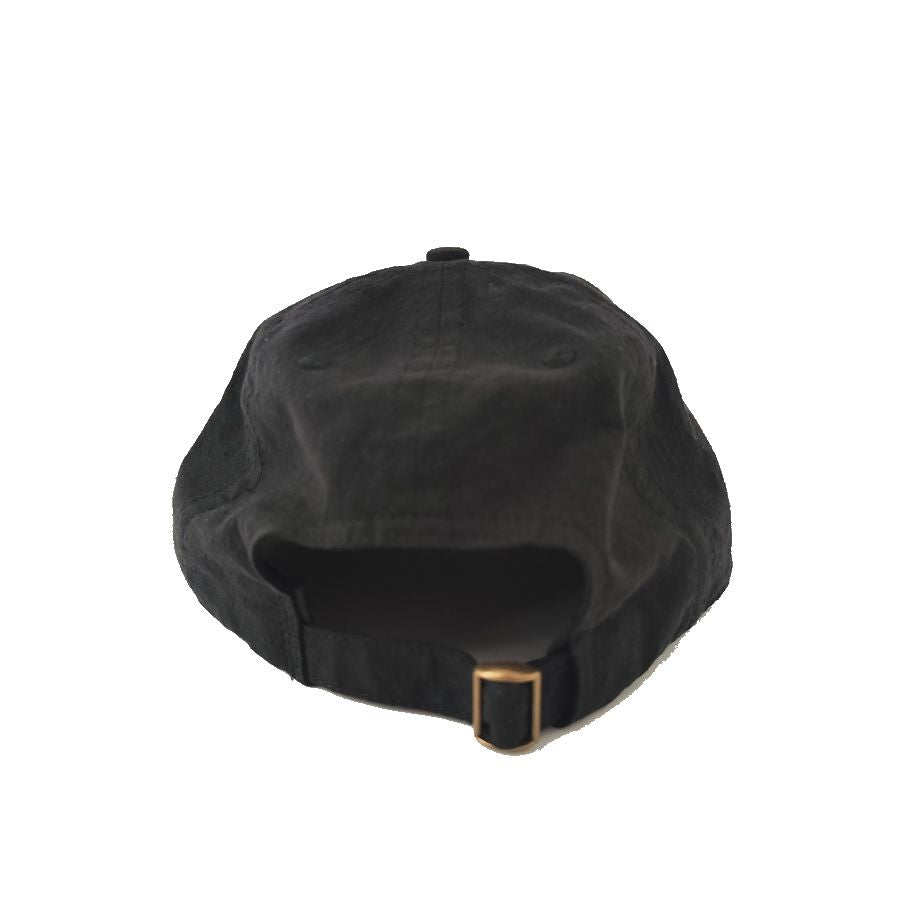 COOPERSTOWN BALL CAP / LINEN COTTON CAP / BLACK / SPECIAL ORDER MODEL / STRUCTURED / MADE IN USA