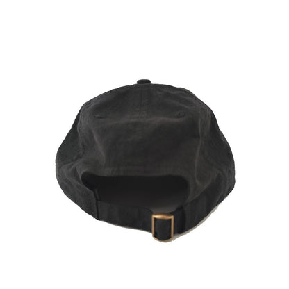COOPERSTOWN BALL CAP / LINEN COTTON CAP / BLACK / SPECIAL ORDER MODEL / STRUCTURED / MADE IN USA