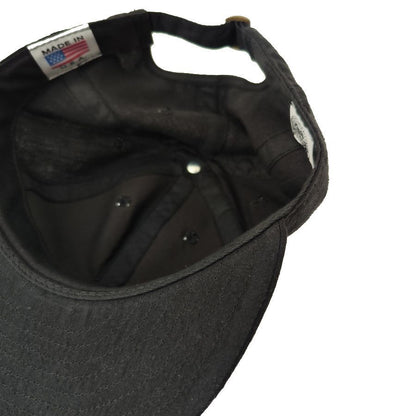 COOPERSTOWN BALL CAP / LINEN COTTON CAP / BLACK / SPECIAL ORDER MODEL / STRUCTURED / MADE IN USA