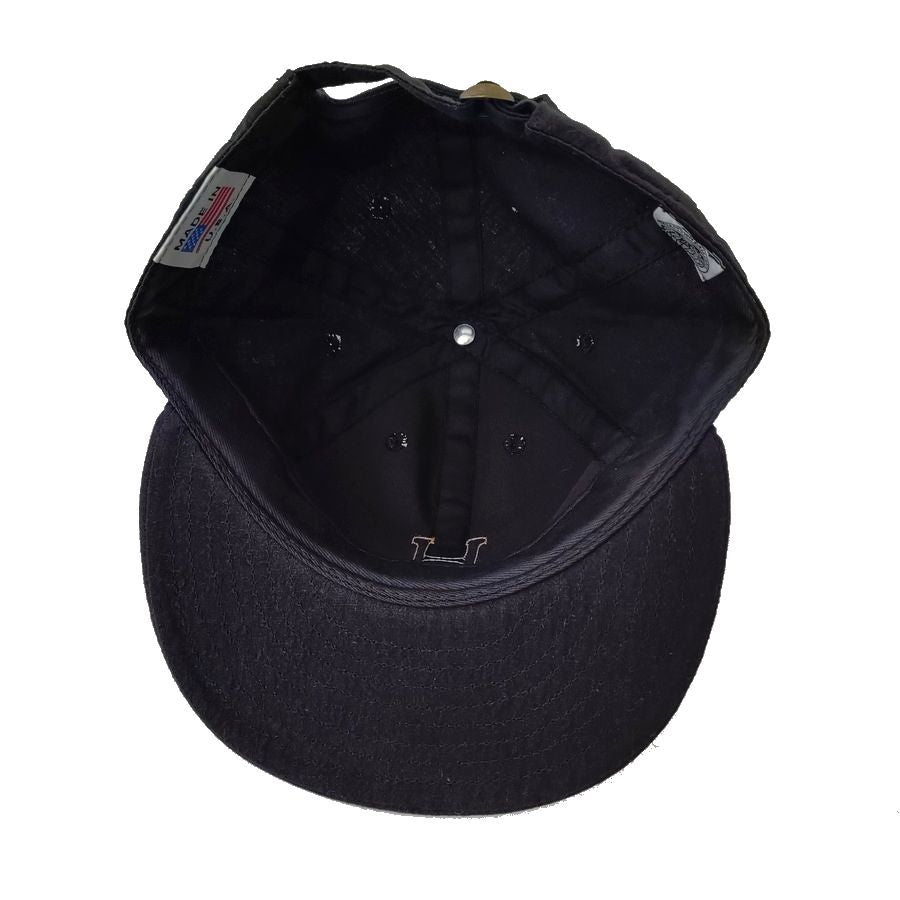 COOPERSTOWN BALL CAP / 1931 HOMESTEAD GRAYS / LINEN COTTON / BLACK / FELT / SPECIAL ORDER MODEL / STRUCTURED / MADE IN USA