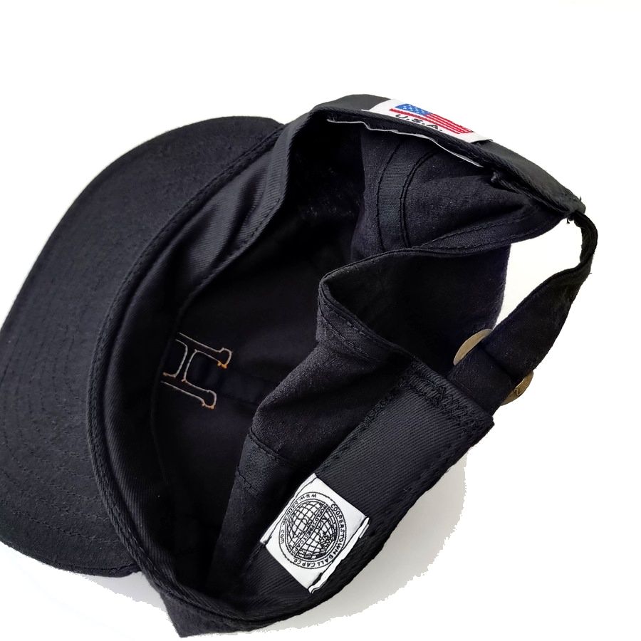 COOPERSTOWN BALL CAP / 1931 HOMESTEAD GRAYS / LINEN COTTON / BLACK / FELT / SPECIAL ORDER MODEL / STRUCTURED / MADE IN USA