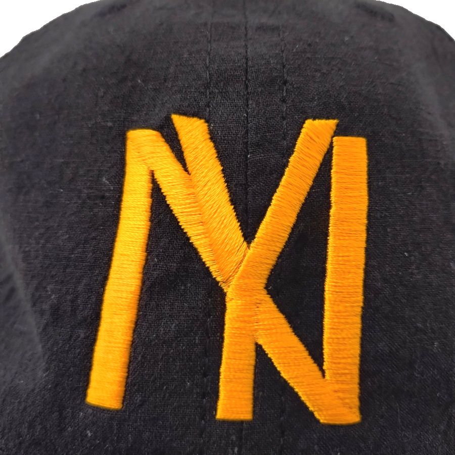 COOPERSTOWN BALL CAP / 1935 NEWYORK BLACK YANKEES / LINEN COTTON / BLACK / SPECIAL ORDER MODEL / STRUCTURED / MADE IN USA