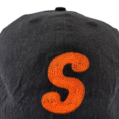 COOPERSTOWN BALL CAP / CHAIN STITCH ORIGINAL S / LINEN COTTON / BLACK / SPECIAL ORDER MODEL / STRUCTURED / MADE IN USA