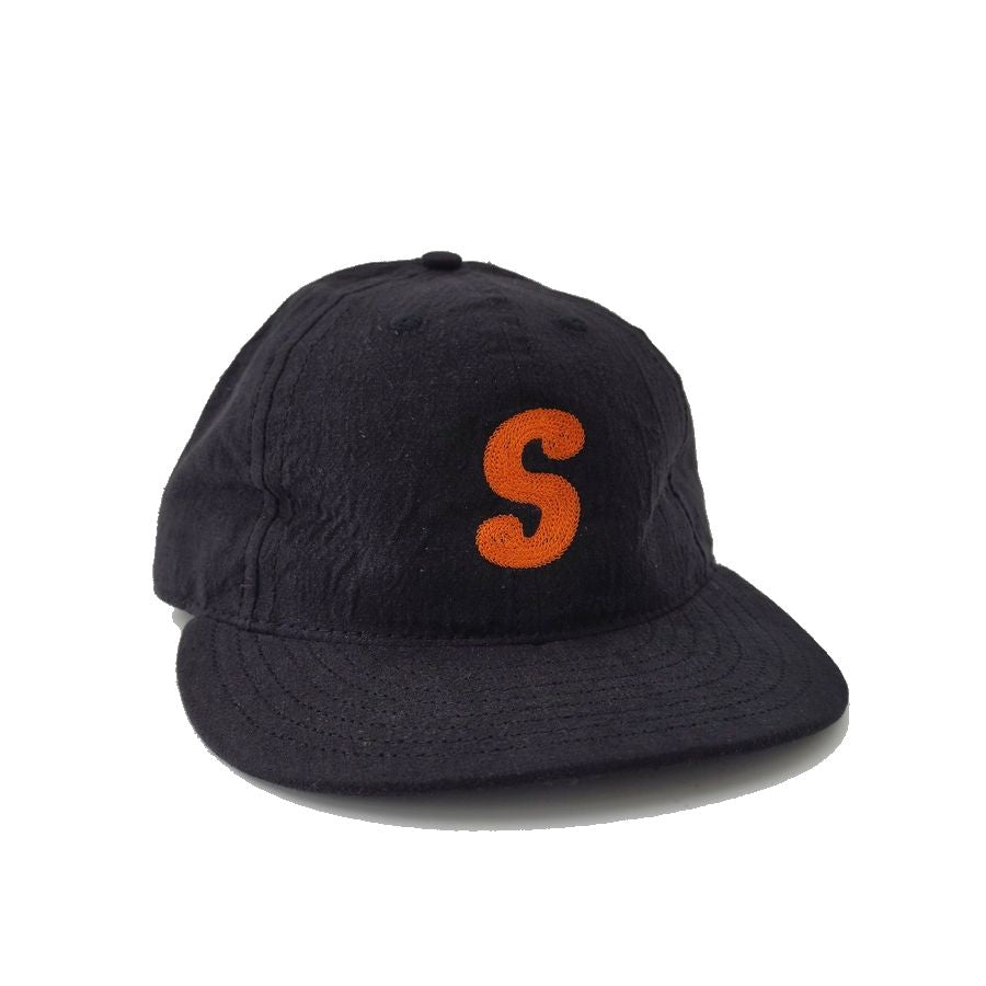 COOPERSTOWN BALL CAP / CHAIN STITCH ORIGINAL S / LINEN COTTON / BLACK / SPECIAL ORDER MODEL / STRUCTURED / MADE IN USA