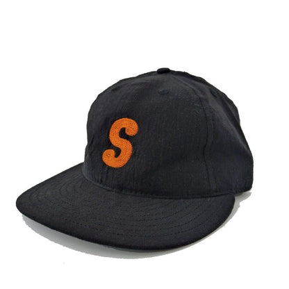 COOPERSTOWN BALL CAP / CHAIN STITCH ORIGINAL S / LINEN COTTON / BLACK / SPECIAL ORDER MODEL / STRUCTURED / MADE IN USA