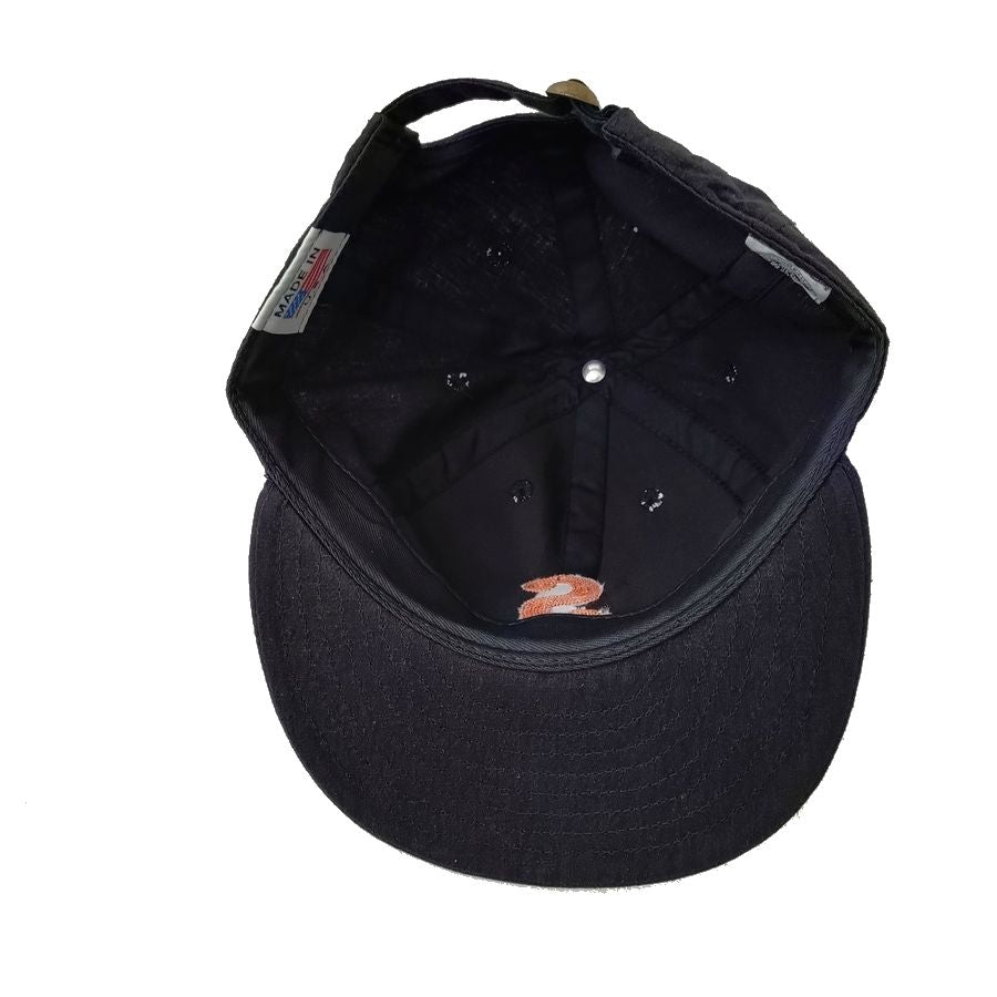 COOPERSTOWN BALL CAP / CHAIN STITCH ORIGINAL S / LINEN COTTON / BLACK / SPECIAL ORDER MODEL / STRUCTURED / MADE IN USA