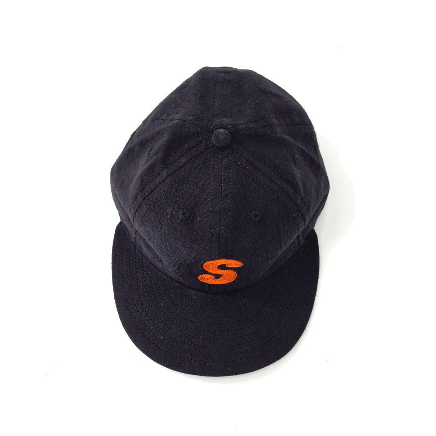 COOPERSTOWN BALL CAP / CHAIN STITCH ORIGINAL S / LINEN COTTON / BLACK / SPECIAL ORDER MODEL / STRUCTURED / MADE IN USA
