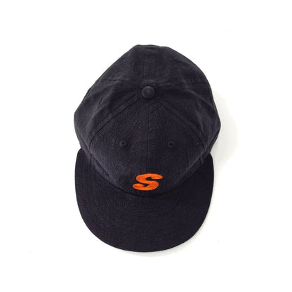 COOPERSTOWN BALL CAP / CHAIN STITCH ORIGINAL S / LINEN COTTON / BLACK / SPECIAL ORDER MODEL / STRUCTURED / MADE IN USA