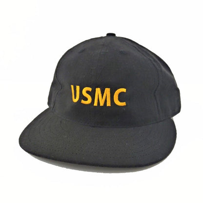 COOPERSTOWN BALL CAP / USMC / LINEN COTTON / BLACK / SPECIAL ORDER MODEL / STRUCTURED / MADE IN USA
