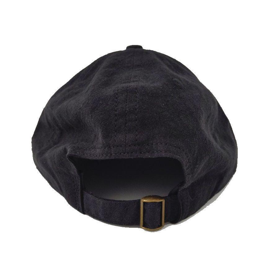 COOPERSTOWN BALL CAP / USMC / LINEN COTTON / BLACK / SPECIAL ORDER MODEL / STRUCTURED / MADE IN USA
