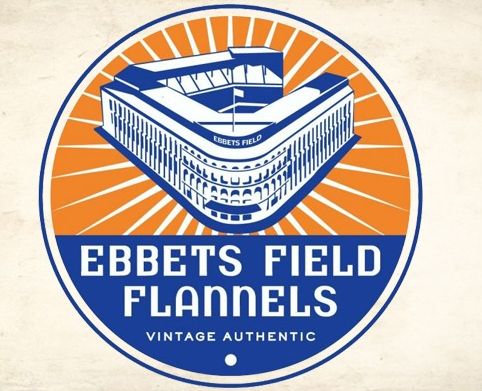 EBBETS FIELD FLANNELS / TEA - 1943 Notre Dame Univercity / PINSTRIPE： Navy×Cream / Wool Flannels / MADE IN USA