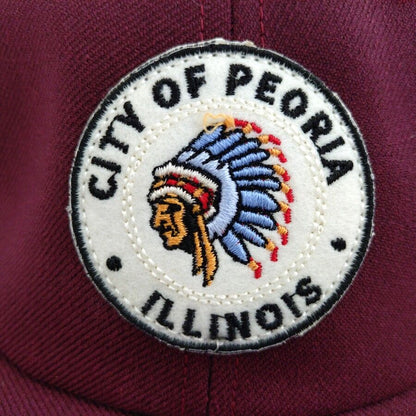 COOPERSTOWN BALL CAP / 1948 ROCK FORD PEACHES  / PATCH / WOOL SAGE / ２COLOR  / SNAP / MADE IN USA