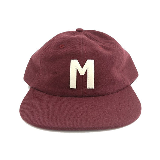 COOPERSTOWN BALL CAP / 1942 Kansas City Monarchs / WOOL SAGE / MAROON  / FELT / SNAP / MADE IN USA