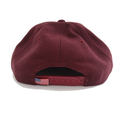 COOPERSTOWN BALL CAP / 1942 Kansas City Monarchs / WOOL SAGE / MAROON  / FELT / SNAP / MADE IN USA