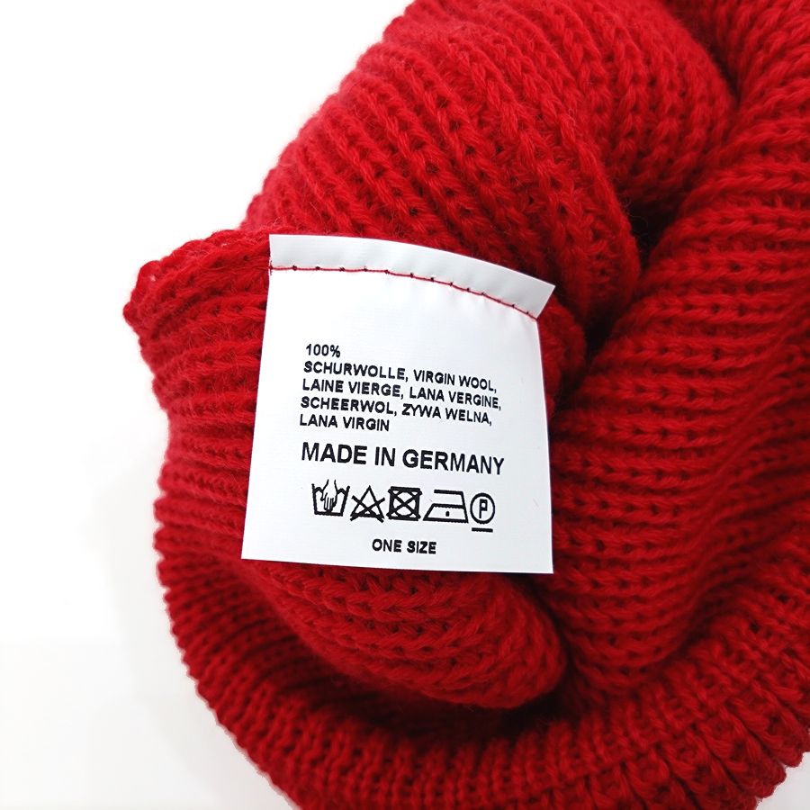 modAS / KNIT CAP / JUIST / RED / VIRGIN WOOL / MADE IN GERMANY