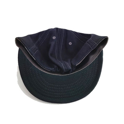 COOPERSTOWN BALL CAP / 1948 BIRMINGHAM BLACK BARONS / WOOL FLANNEL / NAVY / 3 INCH SOFT VISOR / ELASTIC / MADE IN USA