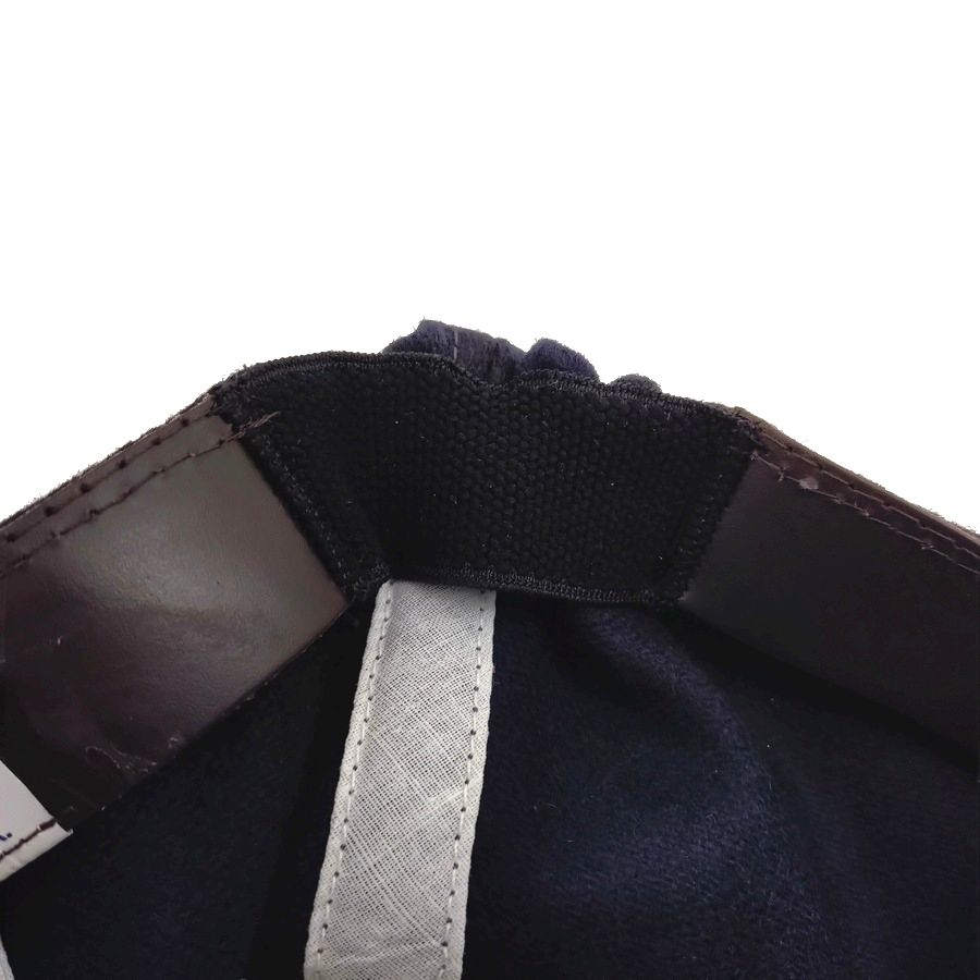 COOPERSTOWN BALL CAP / 1927 BUSTIN BABES / WOOL FLANNEL / NAVY / 2.5 INCH SOFT VISOR / ELASTIC / MADE IN USA