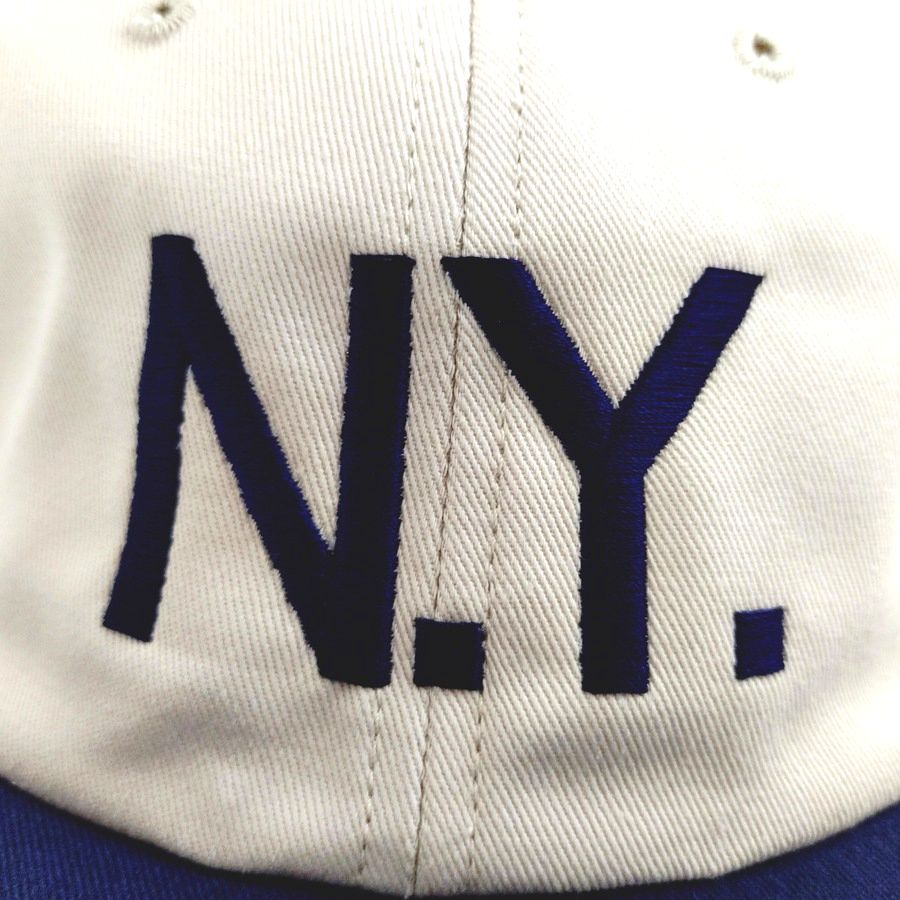 COOPERSTOWN BALL CAP / N.Y.(NEWYORK) / STONE×NAVY / SPECIAL ORDER COLOR / MADE IN USA