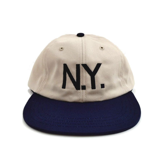 COOPERSTOWN BALL CAP / N.Y.(NEWYORK) / STONE×NAVY / SPECIAL ORDER COLOR / MADE IN USA