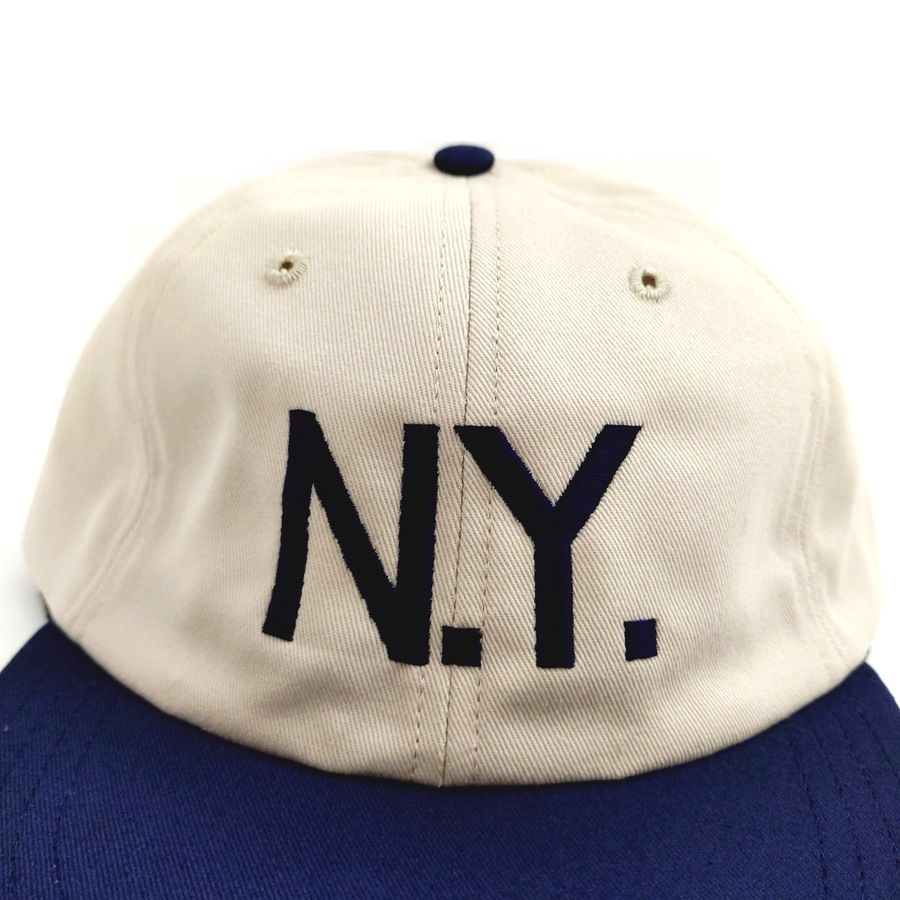 COOPERSTOWN BALL CAP / N.Y.(NEWYORK) / STONE×NAVY / SPECIAL ORDER COLOR / MADE IN USA