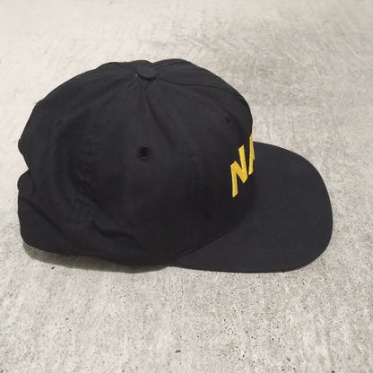 90s BANCROFT CAP / U.S.NAVY / SNAPBACK / BASEBALL CAP / MADE IN USA 【DEADSTOCK】