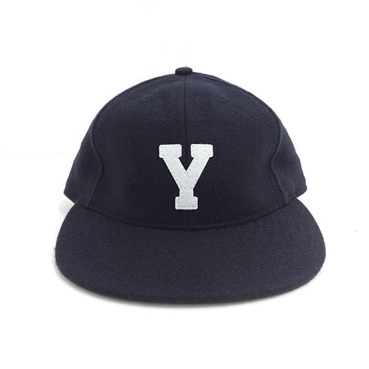 COOPERSTOWN BALL CAP / 1931 YOUGSTOWN TUBERS / NAVY / WOOL FLANNEL / FELT / LEATHER STRAP / MADE IN USA
