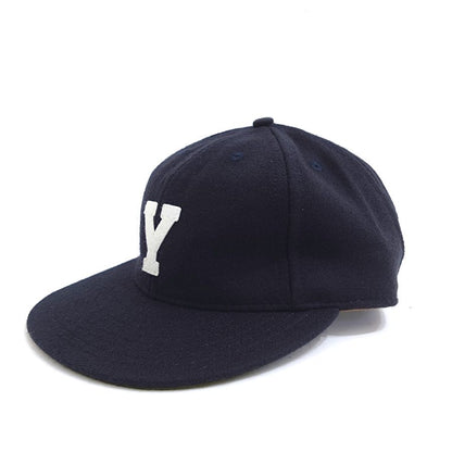 COOPERSTOWN BALL CAP / 1931 YOUGSTOWN TUBERS / NAVY / WOOL FLANNEL / FELT / LEATHER STRAP / MADE IN USA