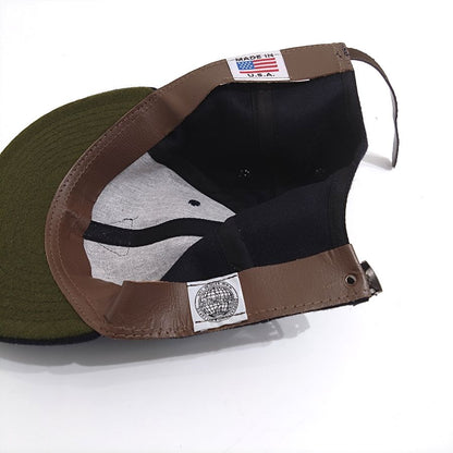 COOPERSTOWN BALL CAP / 1942 Kansas City Monarchs / NAVY / FELT / WOOL FLANNEL / LEATHER STRAP / MADE IN USA