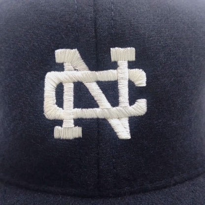 COOPERSTOWN BALL CAP / 1960 NORTH CAROLINA UNIVERSITY  / EXCLUSIVE / NAVY / WOOL FLANNEL / LEATHER STRAP / MADE IN USA